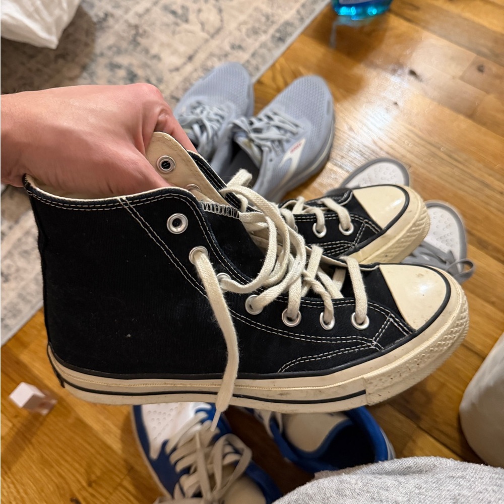 Converse Black and White High-Top Sneakers